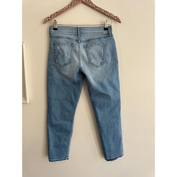 MOTHER Undone Hem Looker Crop Jeans in Cliffhanger Size 25 - Picture 5 of 8